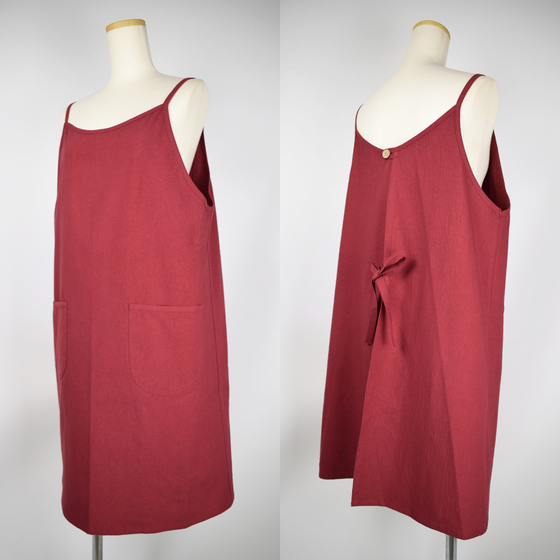 かわいいキャミエプロン無地