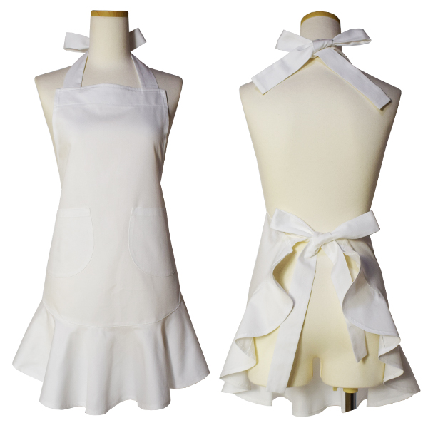 フリルエプロン