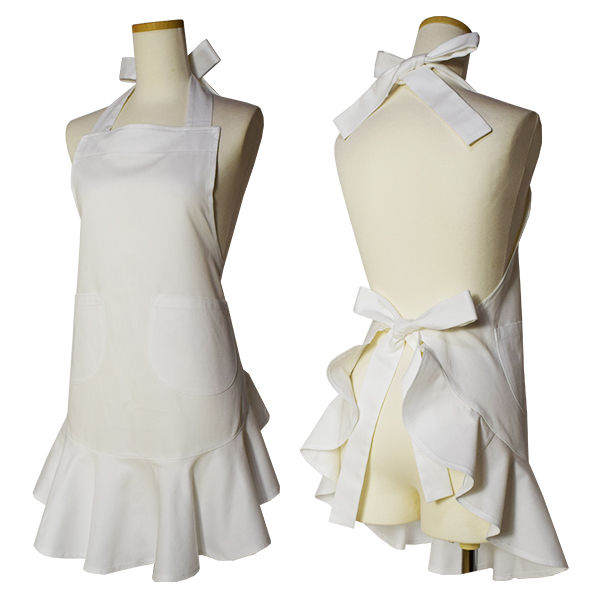 フリルエプロン