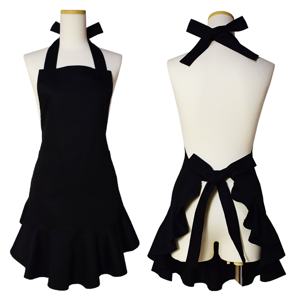 フリルエプロン