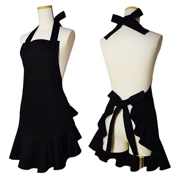 フリルエプロン